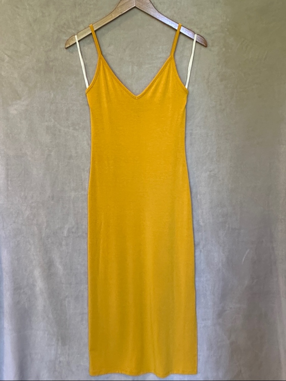 FORRVER 21 WOMEN’S SPAGHETTI STRAP SLIP MIDI DRESS